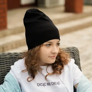 Kojenecká čepice AGBO Komplet podzimní/jarní dívčí: čepice a tunel černý Hazelka AGBO Other 2957319