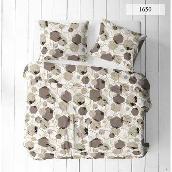 Povlečení Povlečení krep Noemi - hnědé 140x200+70x90