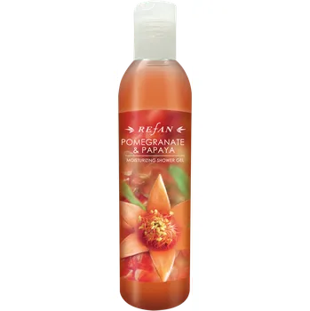 Sprchový gel REFAN GRANÁTOVÉ JABLKO A PAPÁJA hydratující sprchový gel, 250 ml