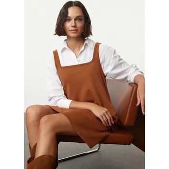 Cizojazyčná kniha Trendyol Light brown Gilet Skater/Waist Opened Knitted Dress Trendyol hnědá 2956475