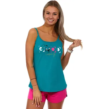 Dámské pyžamo Růžové a zelené dámské pyžamo Good loo king 1B1665 zelená m