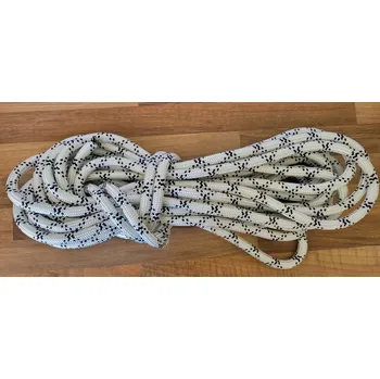 Lano PA s jádrem 12 mm - 12,5 m - bílá + černá (PA s jádrem 12 mm - 12,5 m - bílá + černá)