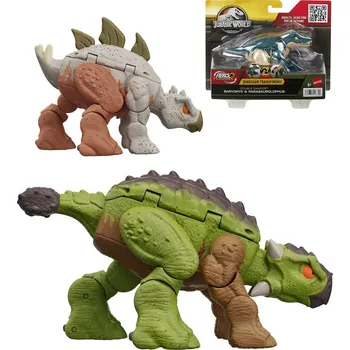 Figurka MATTEL Jurassic World dinosaurus pravěký ještěr s transformací 4 druhy plast | 224228