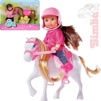 SIMBA Evička panenka set s poníkem 3 druhy | 74325