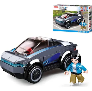 Stavebnice Sluban SLUBAN Town Auto elektromobil 136 dílků + 1 figurka STAVEBNICE | 30887