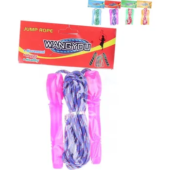 Švihadlo dětské barevné 165cm na skákání 4 barvy v sáčku | 27