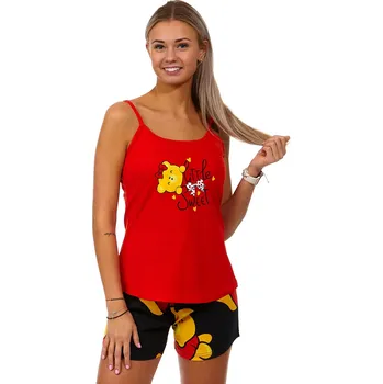 Dámské pyžamo Červené dámské pyžamo Medvídek Pú, Littel sweet 1B1678 červená xl