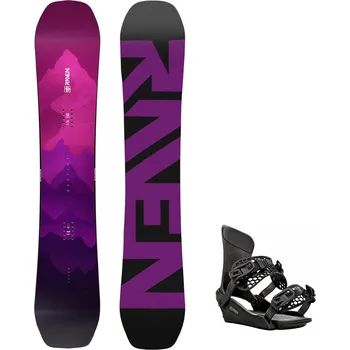 Snowboard Snowboard komplet Raven Destiny + vázání King black Velikost: 151 cm, Velikost vázání: L
