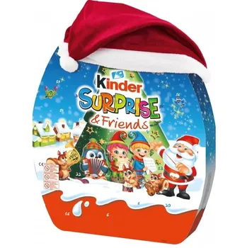 Potravina Kinder Adventní kalendář s čepicí mix motivů
