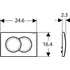 Splachovací tlačítko Geberit Delta01 115.107.46.1