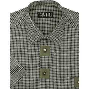 Pánská košile LUKO Myslivecká košile F034230 - krátký rukáv Velikost: 56