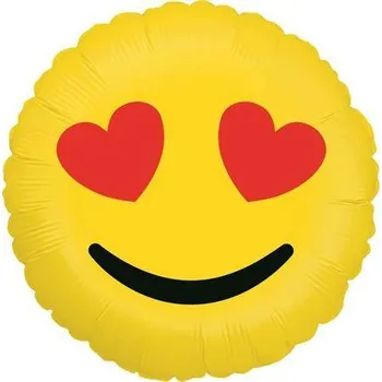 Nafukovací balónek emoji love 46cm - Grabo