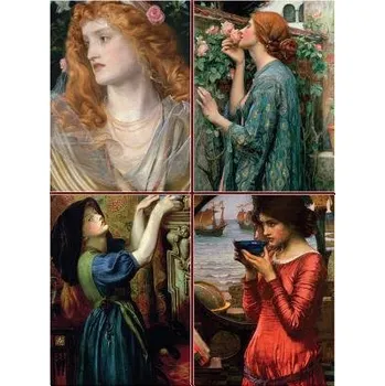 Cizojazyčná kniha Set of Four Magnetic Notepads: Pre-Raphaelites