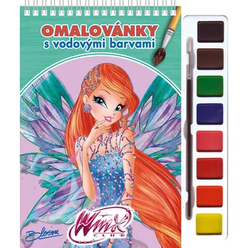 omalovánky AKIM Omalovánky set s barvami a štětcem WinX Club | AS189