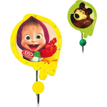 Věšák BINO DŘEVO Věšák dětský Máša a medvěd na stěnu 2 druhy | 528203