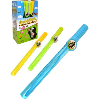 Bublifuk KRTEK (Krteček) Bublifuk tyč 120ml dětský bublifukovač velké bubliny 3 barvy | 258871
