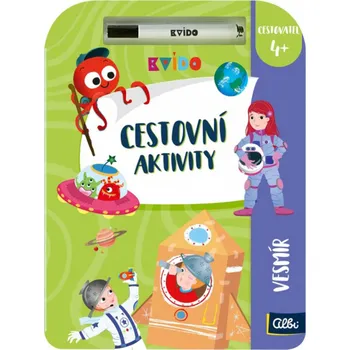Desková hra ALBI Kvído Cestovní aktivity Vesmír tématický sešit s mazatelným fixem | 65554