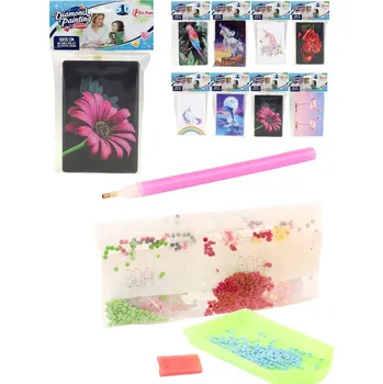 Diamantové malování Diamantové malování pomocí kamínků mozaika 10x15cm 8 druhů | 63831