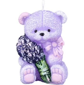 Svíčka Nohel Garden Svíčka MEDVÍDEK LAVENDER voňavá 6x8cm