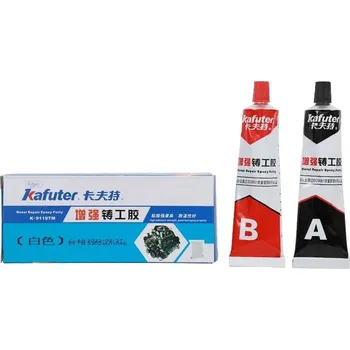 Kancelářské lepidlo Kafuter K-9119TM epoxidové dvousložkové (AB) lepidlo na kov (bílé) - 100g