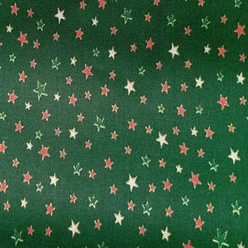 Bavlněná látka Diana, Vánoční hvězdičky zlacené, š.150 cm CZ