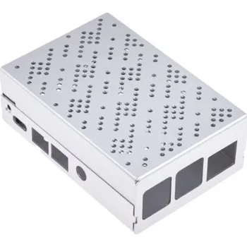 Vývojová deska Pouzdro Raspberry Pi Hliník Šedá 91.4 x 62.2 x 31.6mm