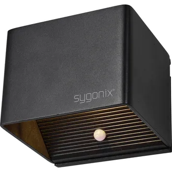 Nástěnné svítidlo Sygonix SY-6053268 LED nástěnné světlo s PIR detektorem LED pevně vestavěné LED 2 W černá