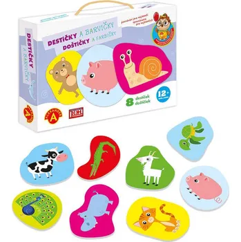 Desková hra ALEXANDER Hra baby Destičky a barvičky Poznávání pro nejmenší | 752771