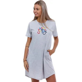 Dámská noční košile Šedá noční košilka pro ženy HEY A SUNDY 1C3484 šedá xl