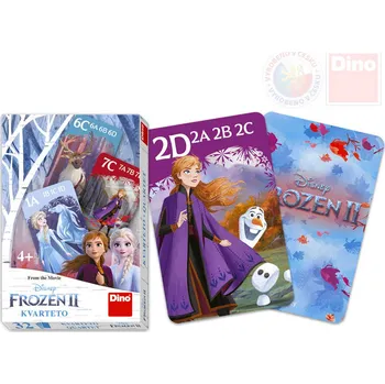 Desková hra DINO Hra karetní Kvarteto Frozen II (Ledové Království) *SPOLEČENSKÉ HRY* | 1037
