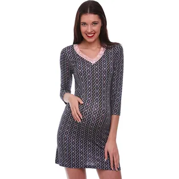 Dámská noční košile Těhotenská košilka noční 1D0640 šedá xxl