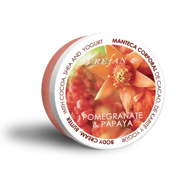 Tělové mléko REFAN GRANÁTOVÉ JABLKO A PAPÁJA tělové krémové máslo, 200 ml