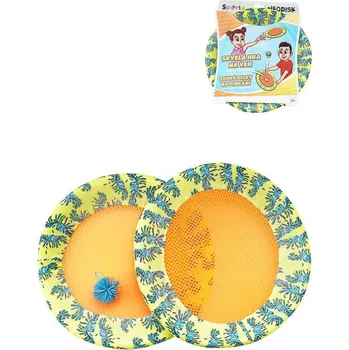 Frisbee MAC TOYS Neodisk 30cm set 2 talíře s míčkem frisbee 2v1 plast | 1037