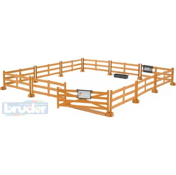 BRUDER 62604 Ohrada na hospodářská zvířata 1:18 set s doplňky plast | 42