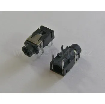 Redukce konektor 3,5 stereo jack zásuvka black - 14