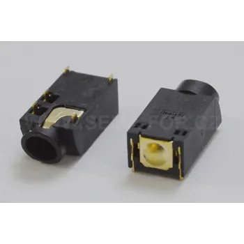 Audio redukce konektor 3,5 stereo jack zásuvka black - 21