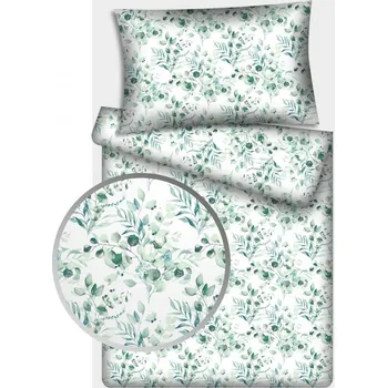 Povlečení Povlečení hladká bavlna LUX - Lístky 140x200+70x90