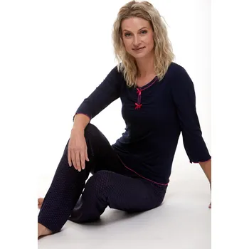 Dámské pyžamo Pyžamo jemné pro ženy či dívky 1D0919 modrá xl