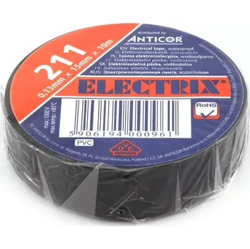 Izolační páska elektroizolační páska NAPRO 15x10 černá