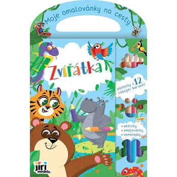 omalovánky JIRI MODELS Moje omalovánky na cesty Zvířátka s pastelkami a samolepkami | 14