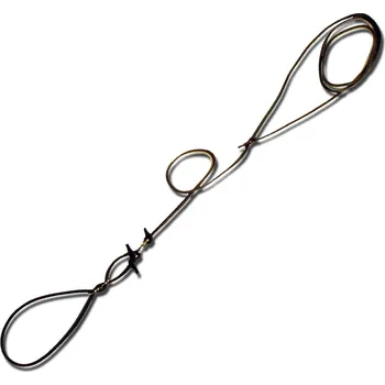 Vodítko pro psa Zubíček Předváděcí vodítko z kulaté kůže 6 mm přes tělo Barva: Přírodní