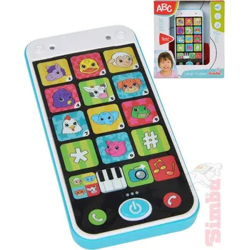 SIMBA Telefon baby chytrý můj první smartphone na baterie Světlo Zvuk | 323355