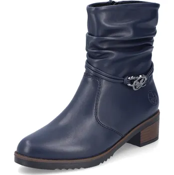 Dámská zimní obuv DÁMSKÉ KOTNÍKOVÉ BOTY RIEKER Y0572-14 MODRÁ Barva: MODRÁ, Velikost: 41