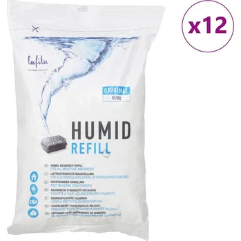 Pohlcovač vlhkosti vidaXL Lafita Náhradní náplně do pohlcovače vlhkosti 12 ks 900 g