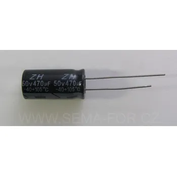 Kondenzátor kondenzátor 470µF/50V 10x20