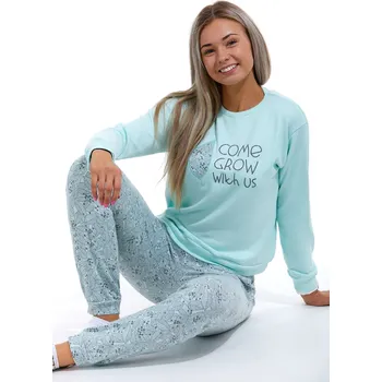 Dámské pyžamo Pyžamo teplé pro ženy 1B1380 zelená xl