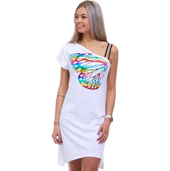 Dámská noční košile Moderní košilka pro ženy či dívky 1C2773 bílá s