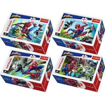 Puzzle TREFL PUZZLE Spiderman Proti padouchům mini 20x13cm 54 dílků 4 druhy | AS17