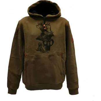 Pánská mikina C.I.T C.I.T. Pánská mikina s kapucí potisk zvěř Velikost: L