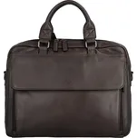 Luxusní kožená pracovní taška Katana Erchis, tmavě hnědá